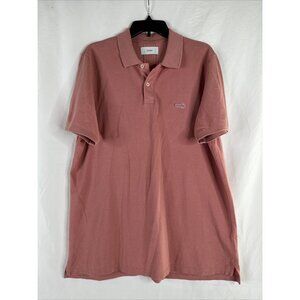 OVADIA New York Polo Shirt Mens Size XL Pink Short Sleeve Cotton Preppy
